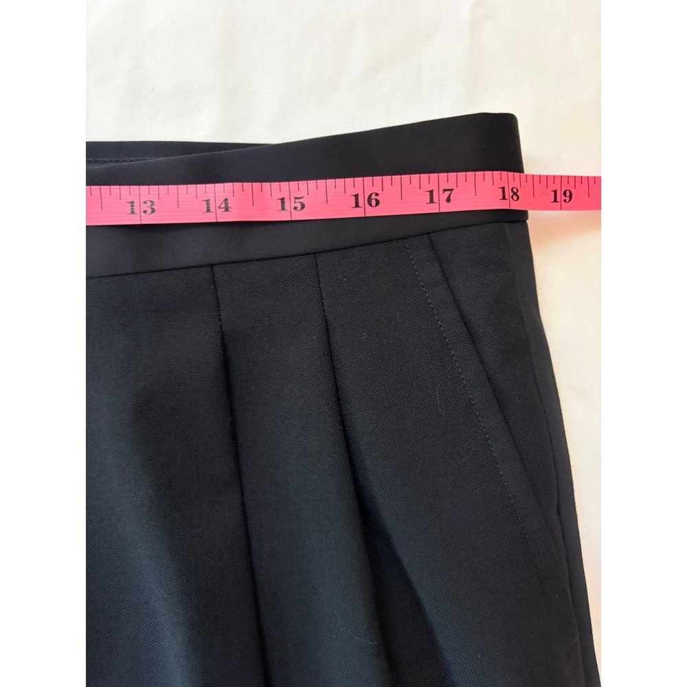 Nordstrom Black 2 Piece Tuxedo 41R 36 wool Suit Notch Lapel Satin Formal Wedding - Picture 16 of 16